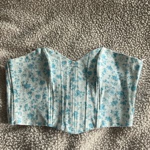 Zara floral corset top
